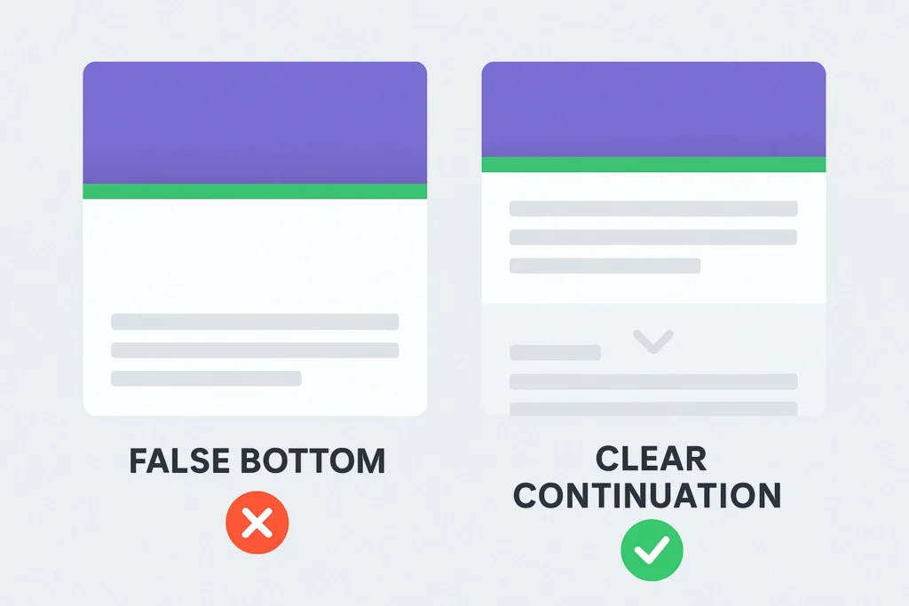 Avoid the false bottom